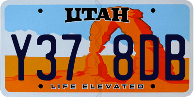 UT license plate Y378DB