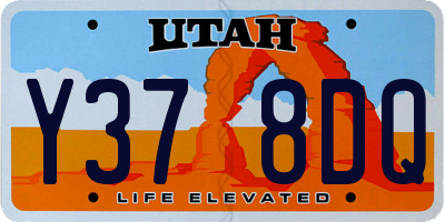 UT license plate Y378DQ