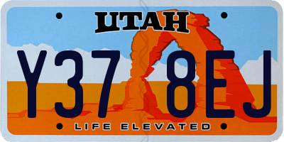 UT license plate Y378EJ