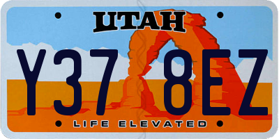 UT license plate Y378EZ