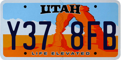 UT license plate Y378FB