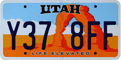 UT license plate Y378FF