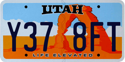 UT license plate Y378FT