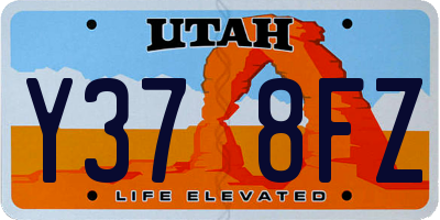 UT license plate Y378FZ