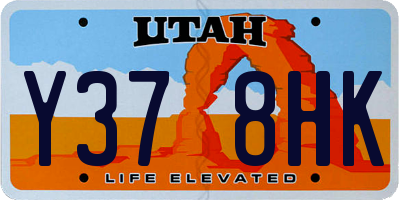 UT license plate Y378HK
