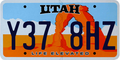 UT license plate Y378HZ