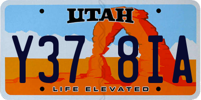 UT license plate Y378IA