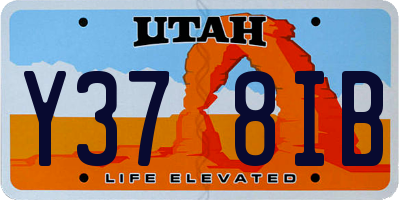 UT license plate Y378IB