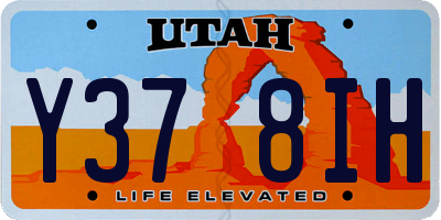 UT license plate Y378IH