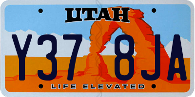 UT license plate Y378JA