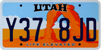 UT license plate Y378JD
