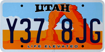 UT license plate Y378JG