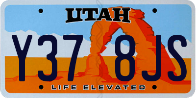 UT license plate Y378JS