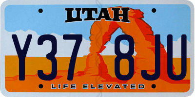 UT license plate Y378JU