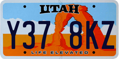 UT license plate Y378KZ
