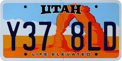 UT license plate Y378LD