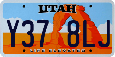 UT license plate Y378LJ