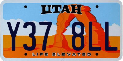 UT license plate Y378LL