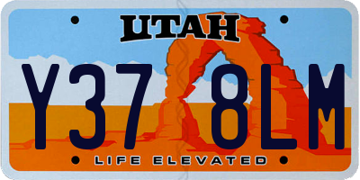 UT license plate Y378LM