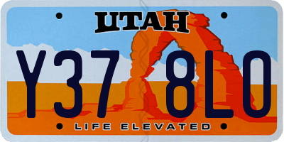 UT license plate Y378LO