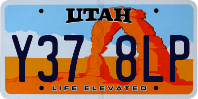 UT license plate Y378LP