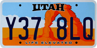 UT license plate Y378LQ