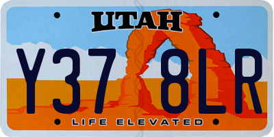 UT license plate Y378LR