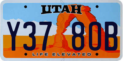 UT license plate Y378OB