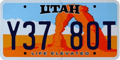 UT license plate Y378OT