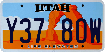 UT license plate Y378OW