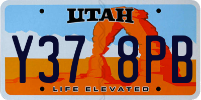 UT license plate Y378PB