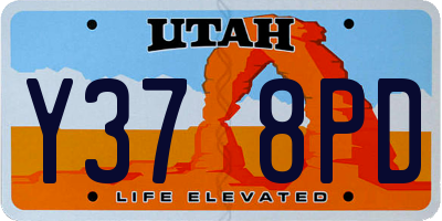 UT license plate Y378PD