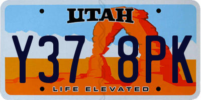 UT license plate Y378PK