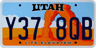 UT license plate Y378QB