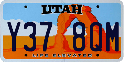 UT license plate Y378QM