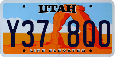 UT license plate Y378QO