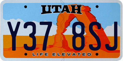UT license plate Y378SJ