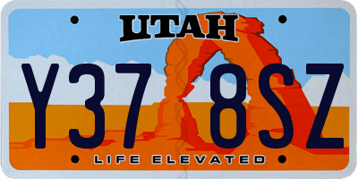 UT license plate Y378SZ