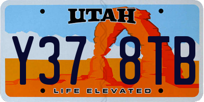 UT license plate Y378TB