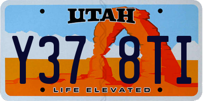 UT license plate Y378TI