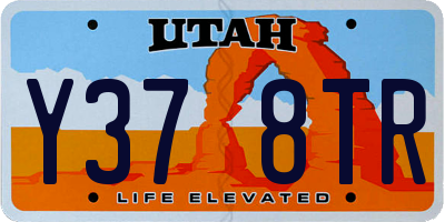 UT license plate Y378TR