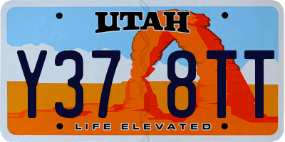 UT license plate Y378TT