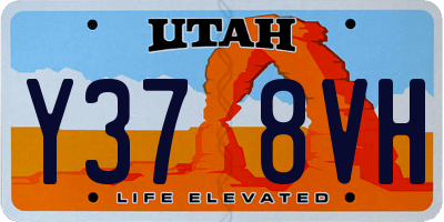 UT license plate Y378VH