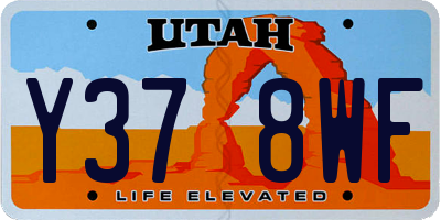 UT license plate Y378WF