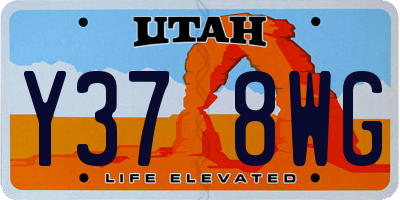 UT license plate Y378WG