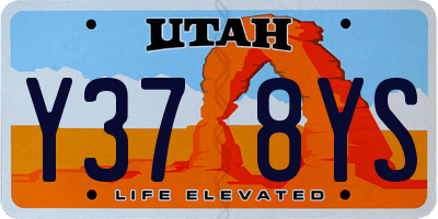 UT license plate Y378YS