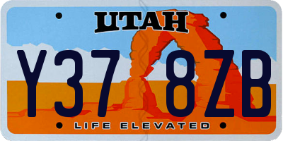 UT license plate Y378ZB
