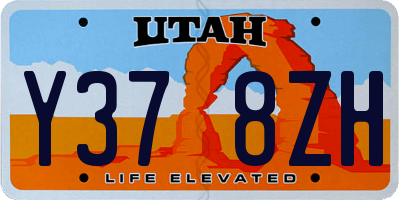 UT license plate Y378ZH
