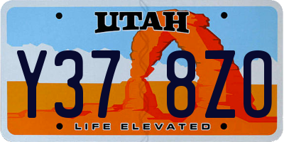 UT license plate Y378ZO