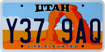 UT license plate Y379AQ